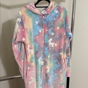 Women’s Adult Zip-Front Hooded Unicorn Onesie